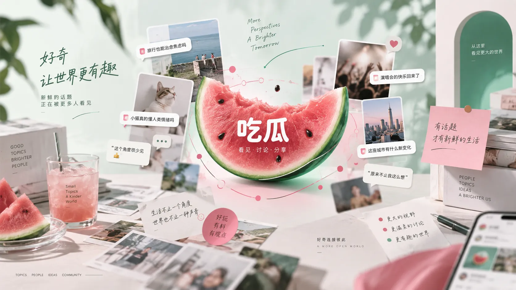 与吃瓜网相关的内容视觉